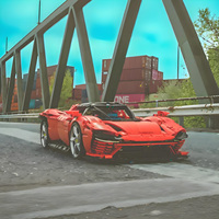 3778PCS Daytona SP3 Speed MOC-Supercar Ferraried Technical Block Racing Car Model Building Toys Boys Birthday Gift