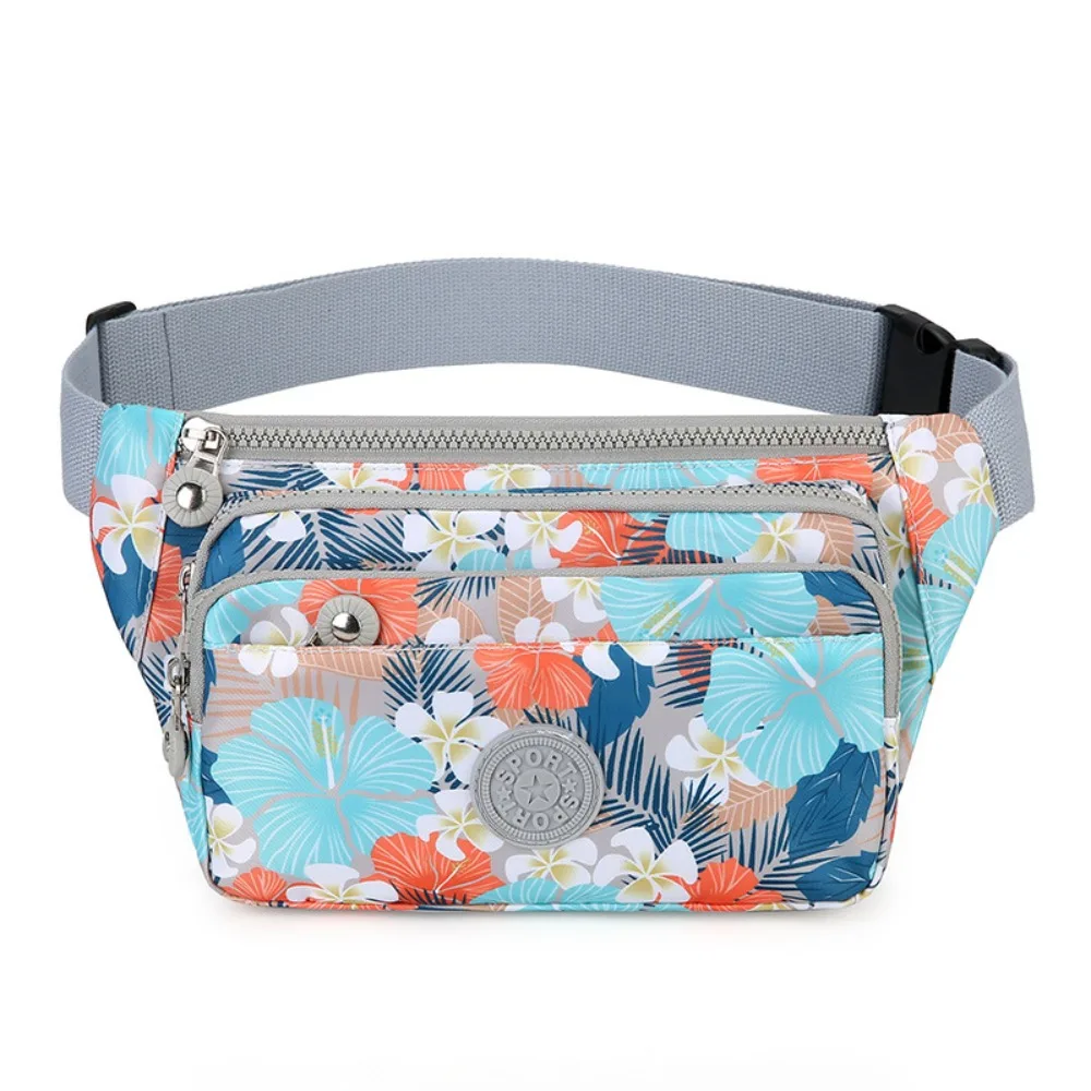 

Versatile Colorful Crossbody Chest Bag Flower Print Multi Pockets Sling Backpack Casual Large Capacity Shoulder Bag Outdoor