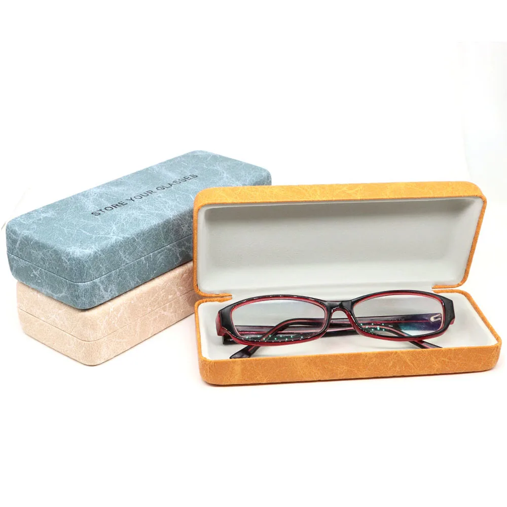 Hard Shell Spectacle Retro Glasses Case for Women Men PU Leather Anti-extrusion Sunglasses Storage Box Portable Eyewear Pouch