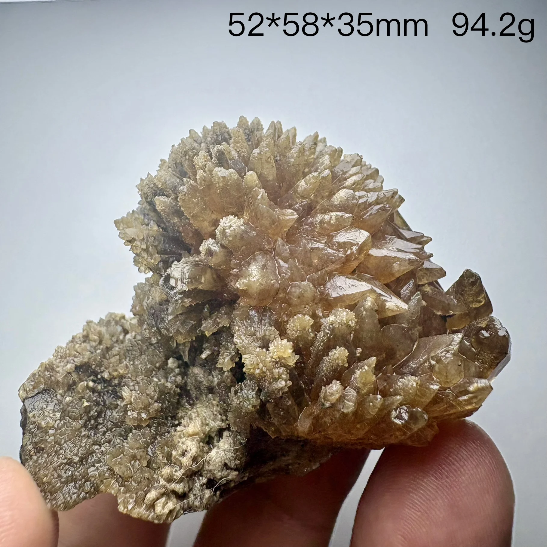 Natural Material Hunan Amber Calcite Mineral Specimen, Mineral Collection Item, Fluorite, Crystal Cluster, Quartz Cluster, Raw S