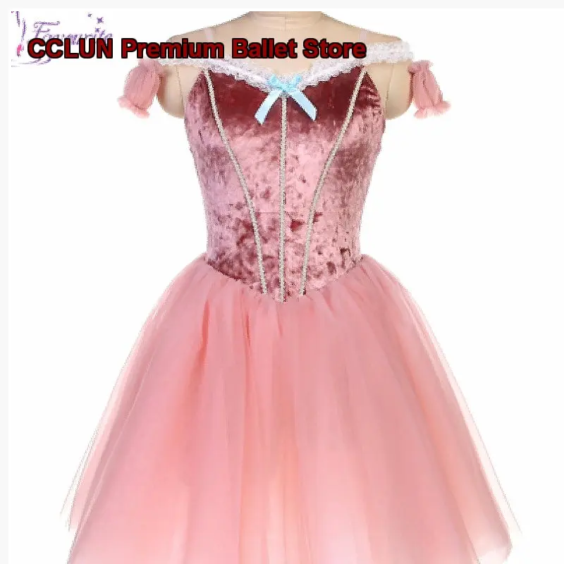 Maillot de Ballet Profesional para Niñas Coppélia, Color Rosa Intenso, Disfraz para Actuaciones de Adultos y Niños