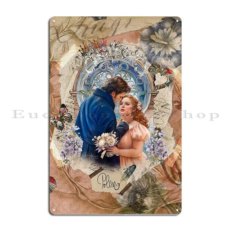 Penelope e Colin Bridgerton targa in metallo targhe per decorazioni da parete Garage divertente progettazione di Poster in latta
