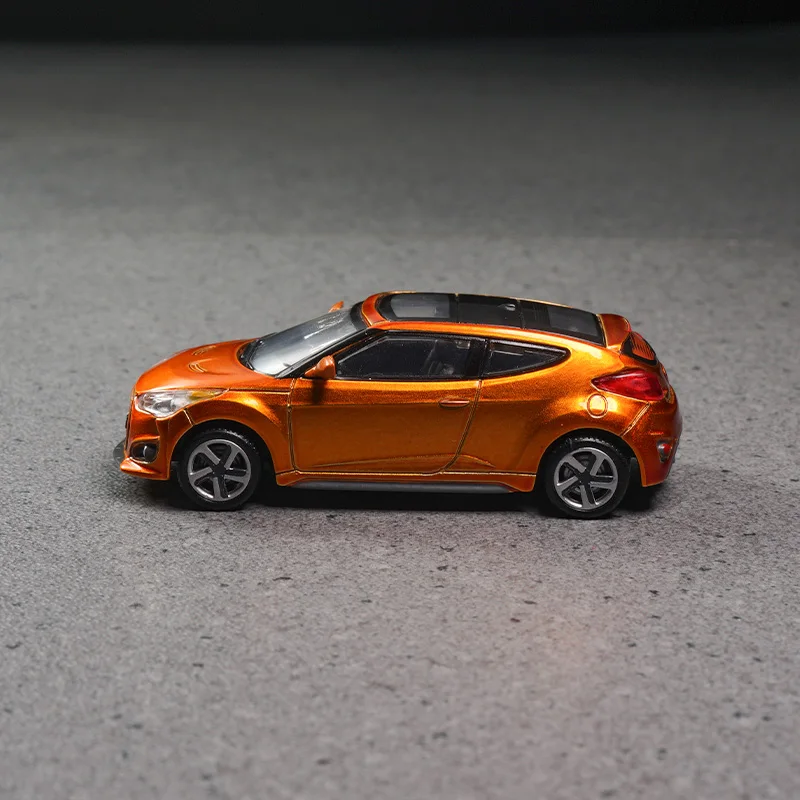 DCT 1/64 Veloster Turbo نماذج مجموعة سيارات دييكاست المعدنية ألعاب دييكاست للأولاد #3