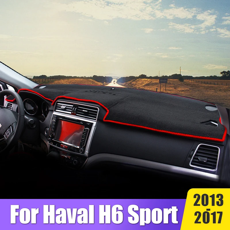 

Dashboard Cover Avoid Light Mats Non-Slip Pad Instrument Carpets For Haval H6 Sport 2013 2014 2015 2016 2017 Car Accessories