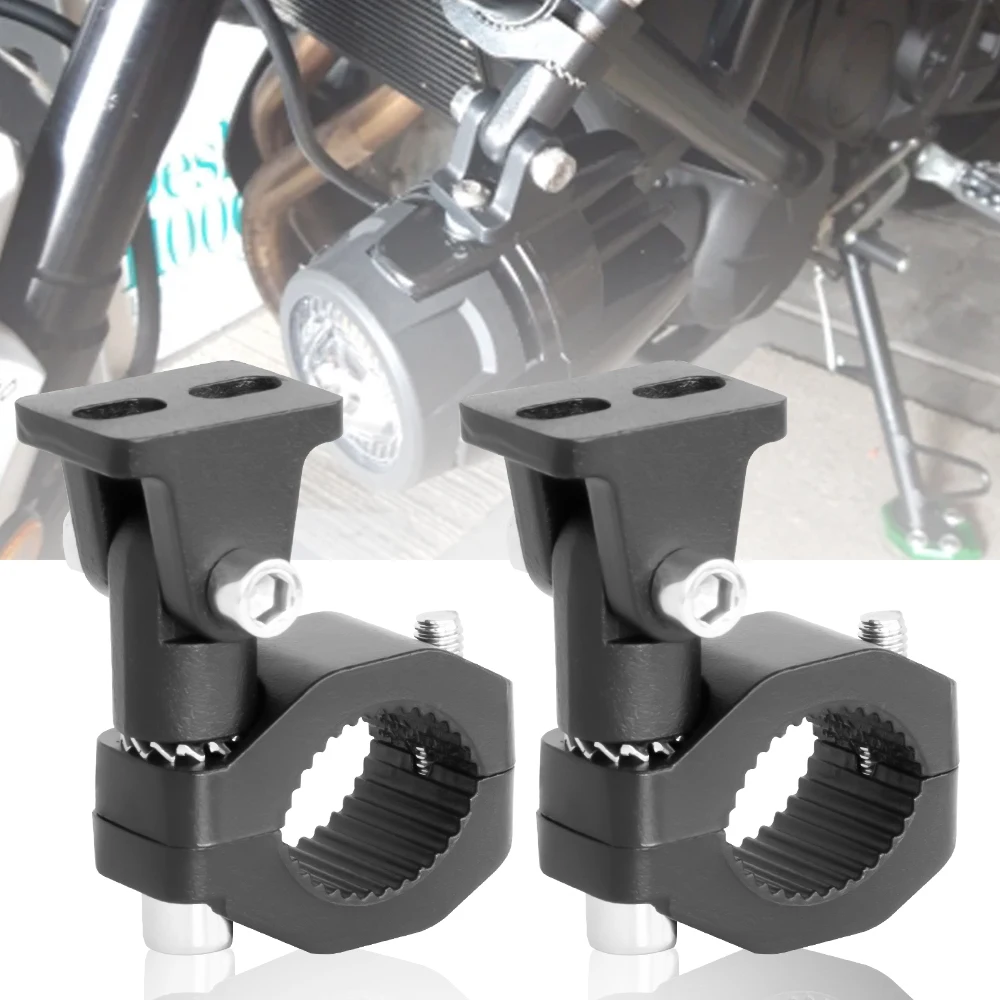 LED Spotlight Mount Bracket Headlight Clamps Fog Light Auxiliary Lamp Bumper Clamps Holder ATV UTV Motorcycle Accessories