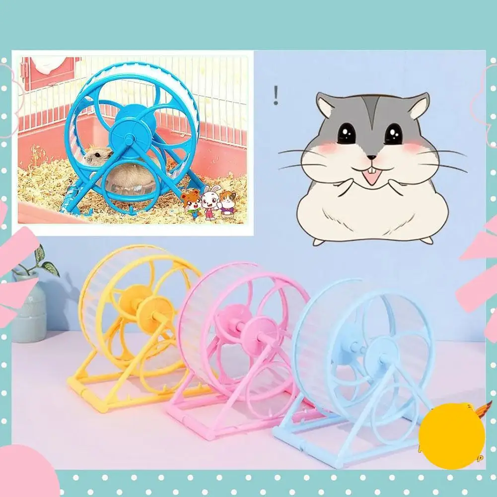 Hamster Sport Loopwiel Rat Kleine Knaagdier Muizen Stil Joggen Hamster Gerbil Oefening Spelen Speelgoed Beugels Kooi Accessoires