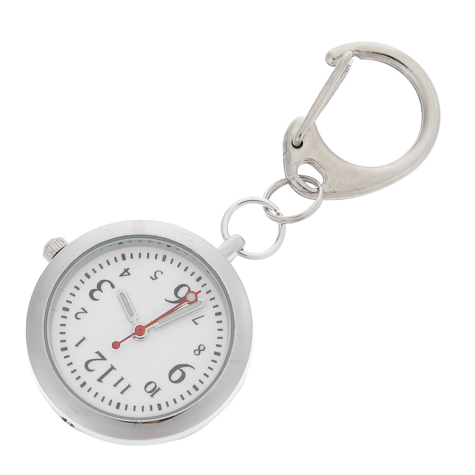 

Glow Luminous Keychain Watch Nurse Clip Vintage Watches Women Stainless Steel on Woman
