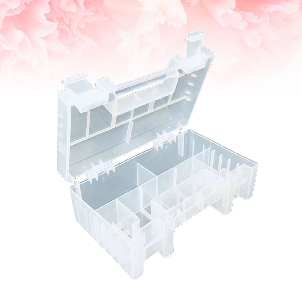 صندوق حامل تخزين بلاستيكي شفاف رقم 5 18650 منظمة متعددة الوظائف تمنع دوران الصرف القصير #2