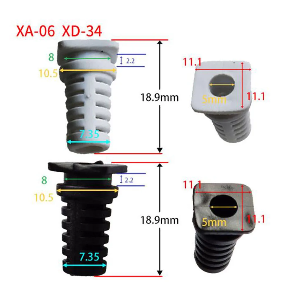 10 Pack Rubber Cable Gland Connector Strain Relief Cord Sleeve For Power Tools Electric Drill 3.5mm 4mm 5mm