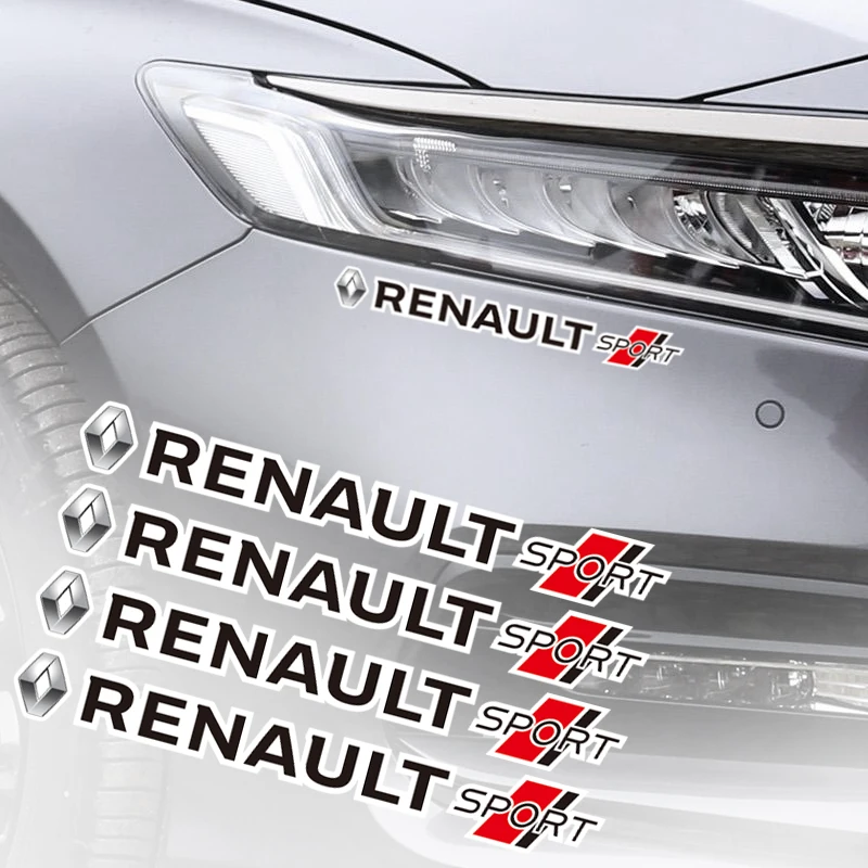 4 قطعة شعار السيارة ملصقات مرآة الرؤية الخلفية ممسحة الشارات اكسسوارات لرينو RS ميجان 2 3 4 ترافيك ذات المناظر الطبيعية الخلابة كليو كابتور توينغو