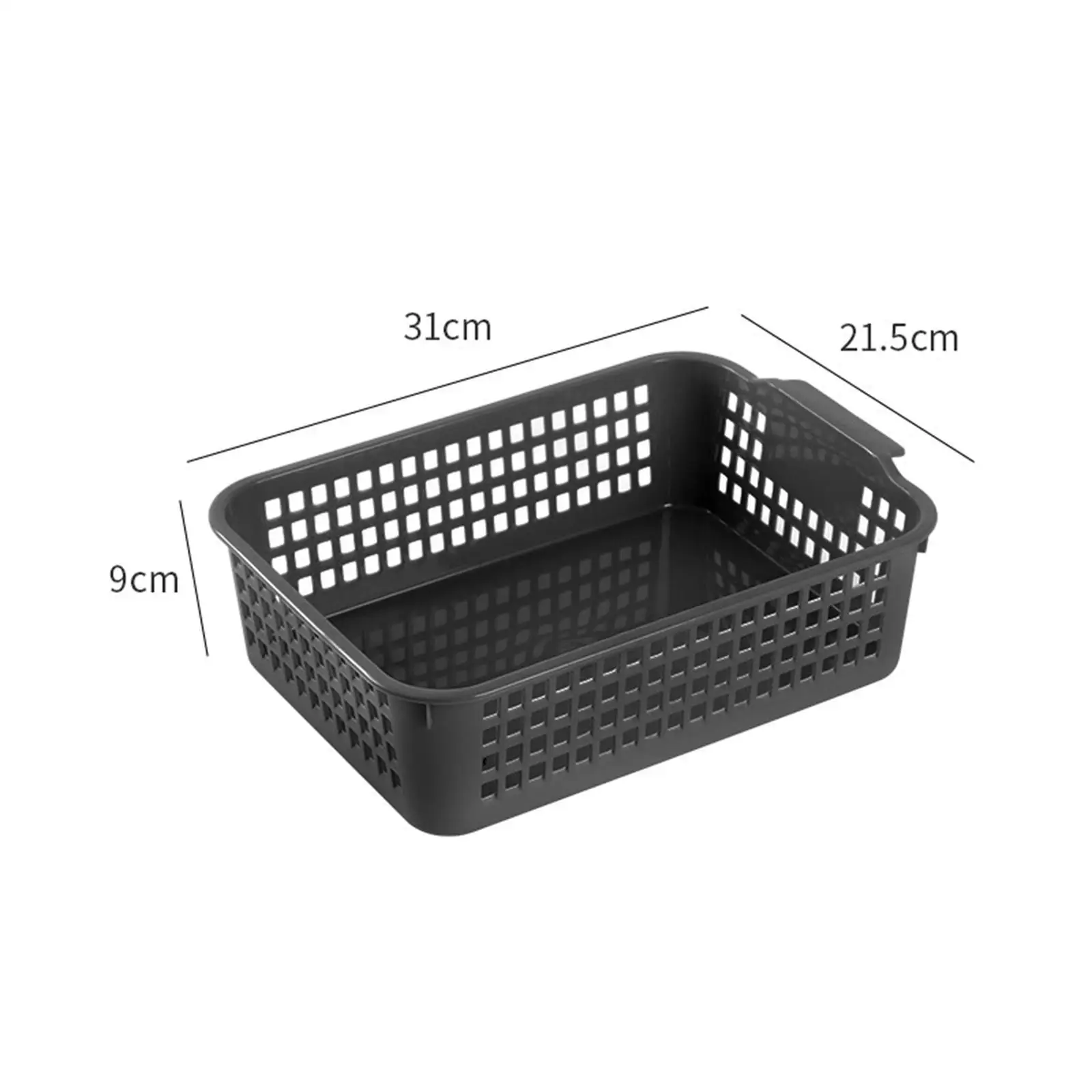 6 Pieces Desktop Storage Baskets Vanity Organizer Trays for Washroom Shelves