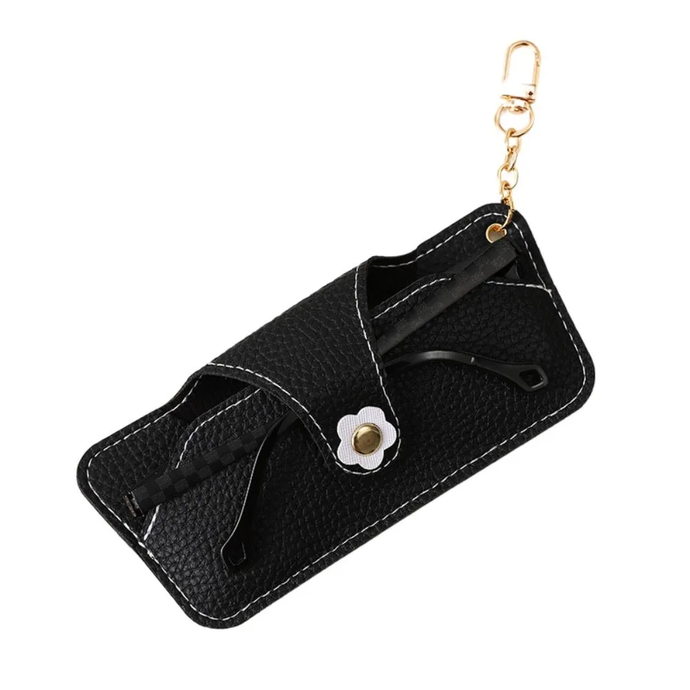 

Snap Flower Glasses Case Korean With Keychain Eyeglasses Protective Box Glasses Holder Eyeglasses Container