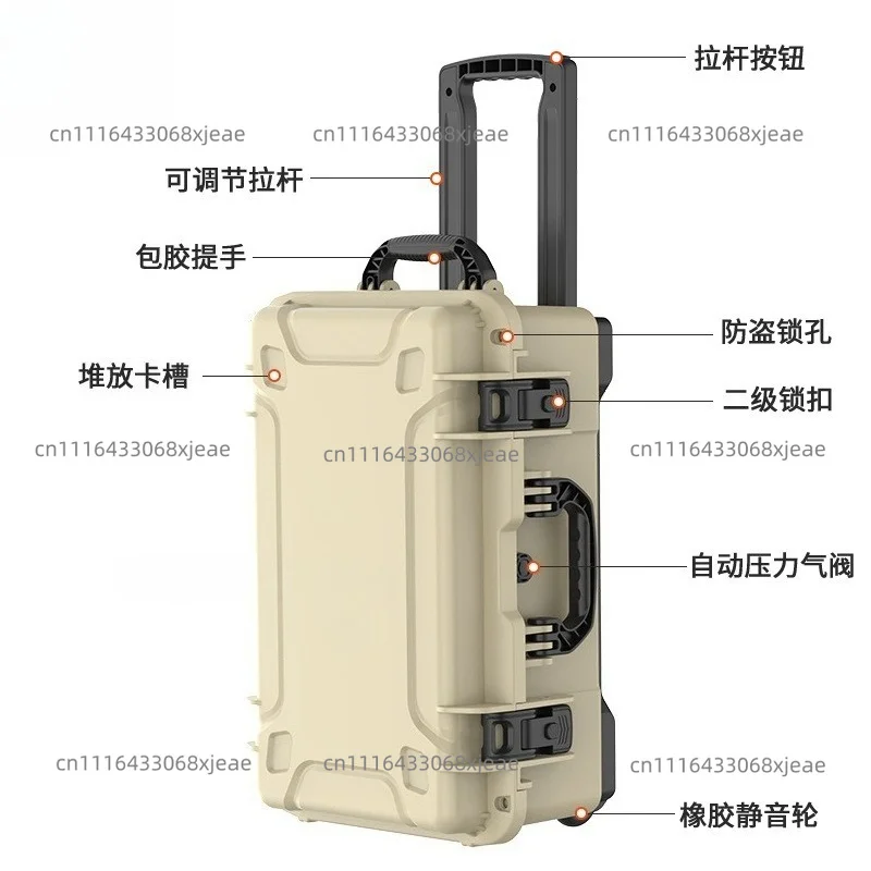 New Multifunctional Hardware Tools Storage Waterproof Toolbox Photographic Equipment Trolley Case