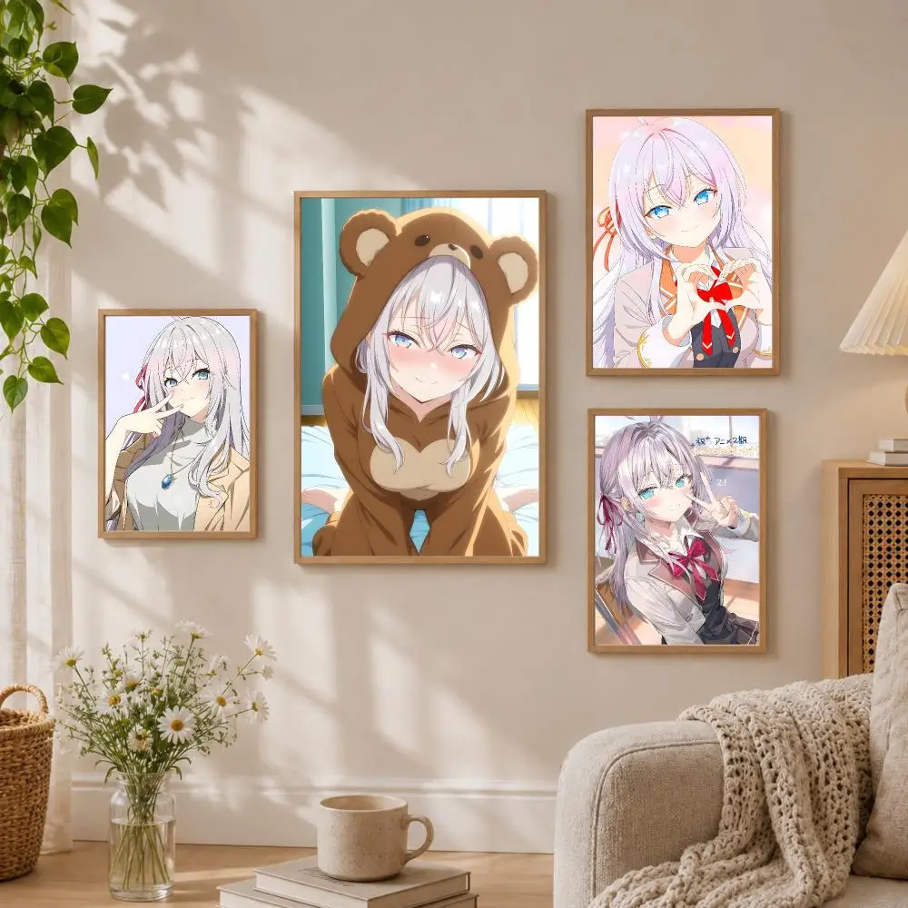 A-Alya Sometimes Hides Her Feelings In Russian Poster Stickers HD Painting Self-Adhesive Art for Bedroom Room Home Decor