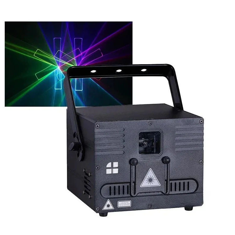 1W full color animation pattern projector control DJ disco stage laser