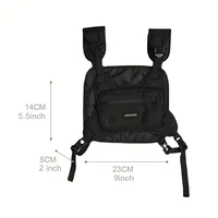 Chest Bag Waist Bag Hip Hop Streetwear Large Capacity Sports Casual Tactical Vest Bags for Men 3