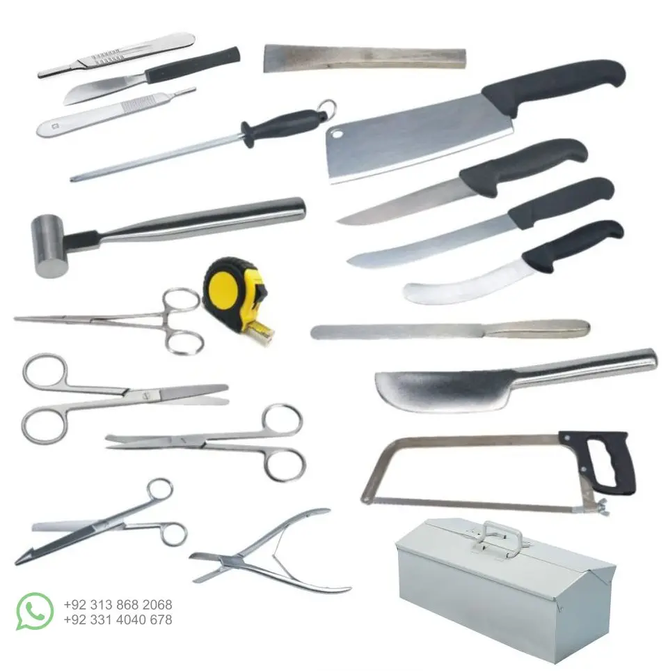 Autopsy Postmortem Set  Complete Professional Dissection Kit for animals and for the veterinary use