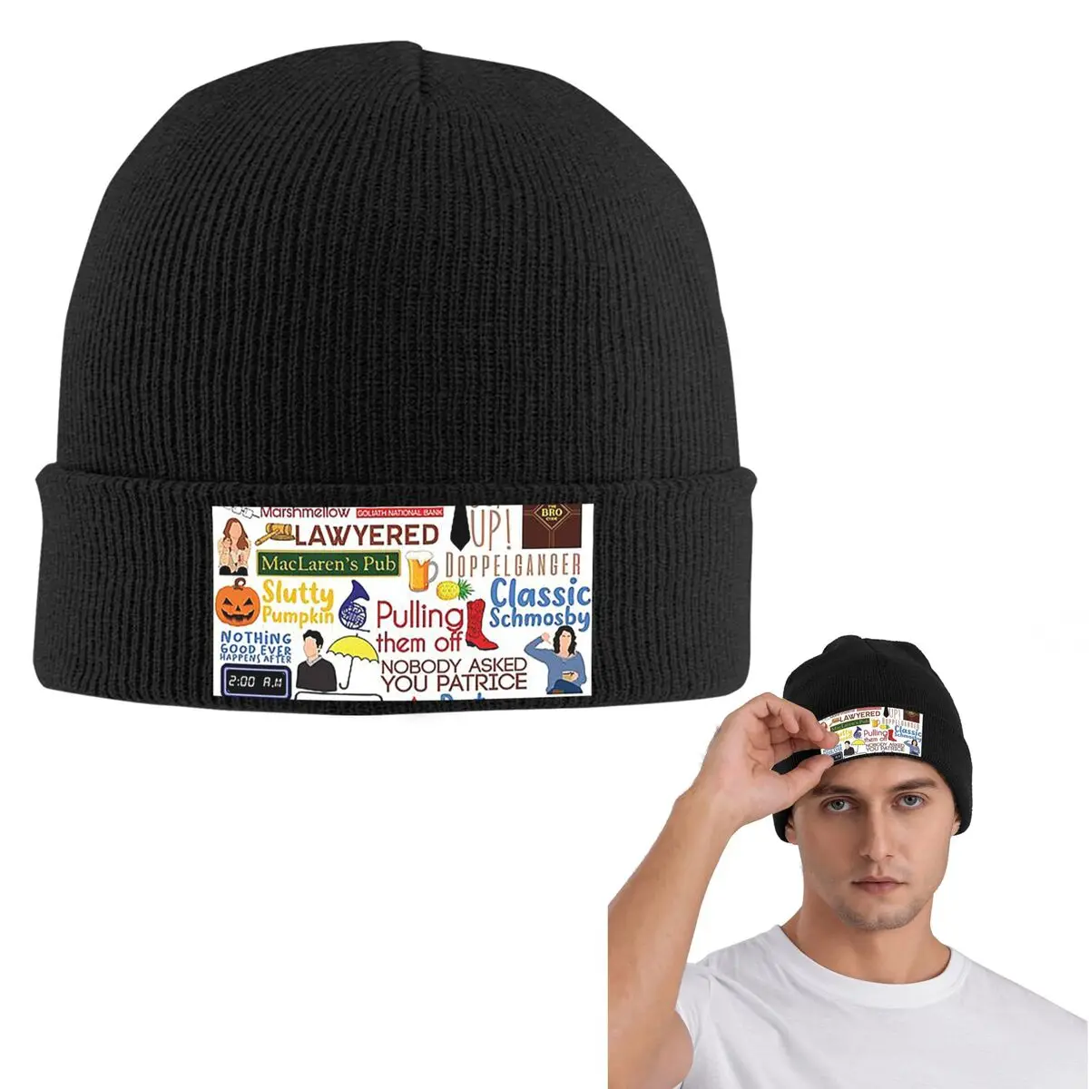 Legendary Chronicles How I Met Your Mother Warm Knitted Cap Winter Knit Bonnet Hat Skullies Beanies Hip Hop Caps for Unisex