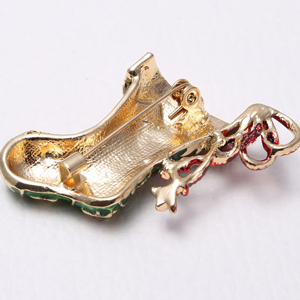 

1Set Christmas Brooch Set Durable Alloy Snowman Bell Brooches Party Supplies Prize Accessories Festive Decoration