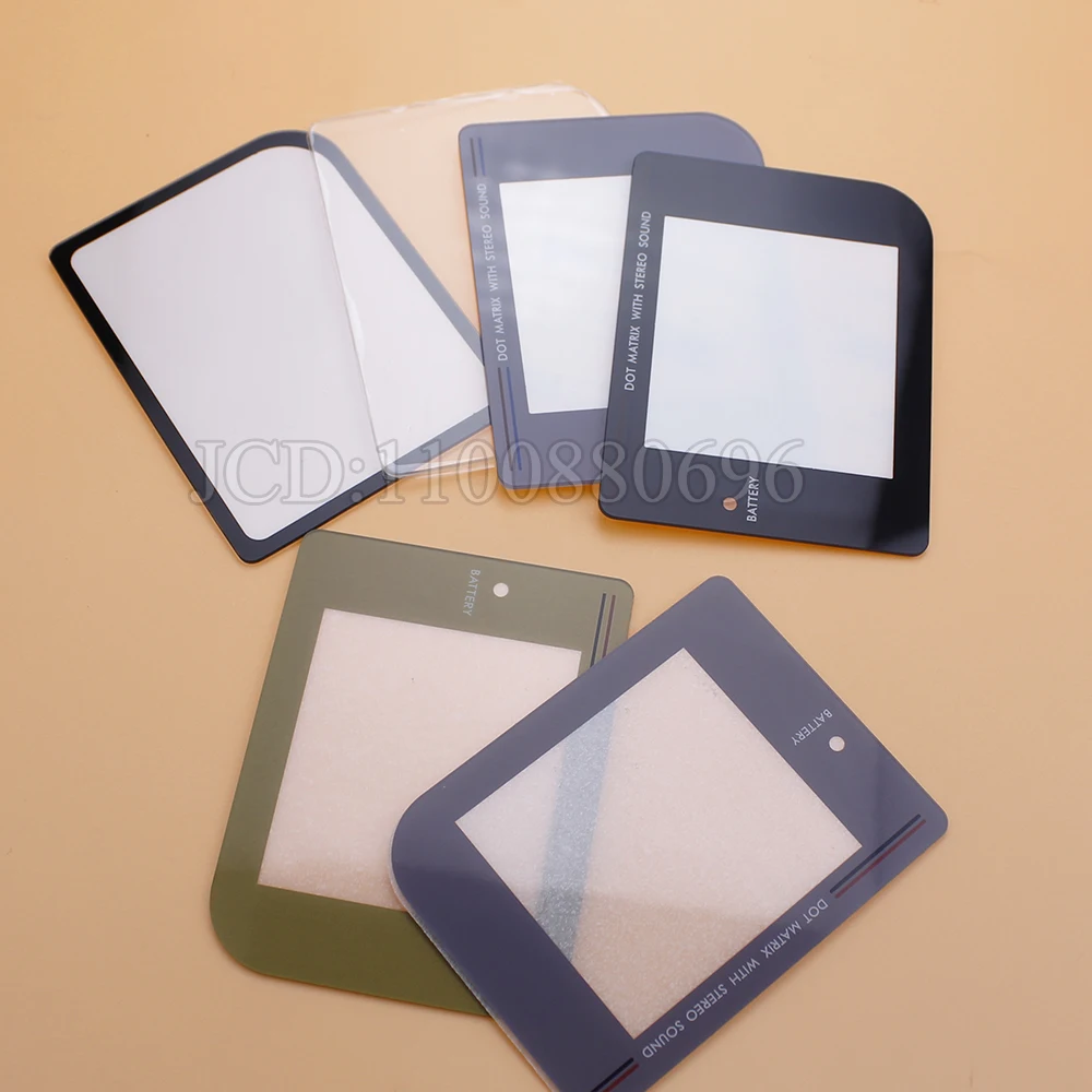 Nova lente de tela de vidro para zero DMG-001 para gb vidro plástico com adhensive DMG-01 lente capa para gameboy lente de plástico