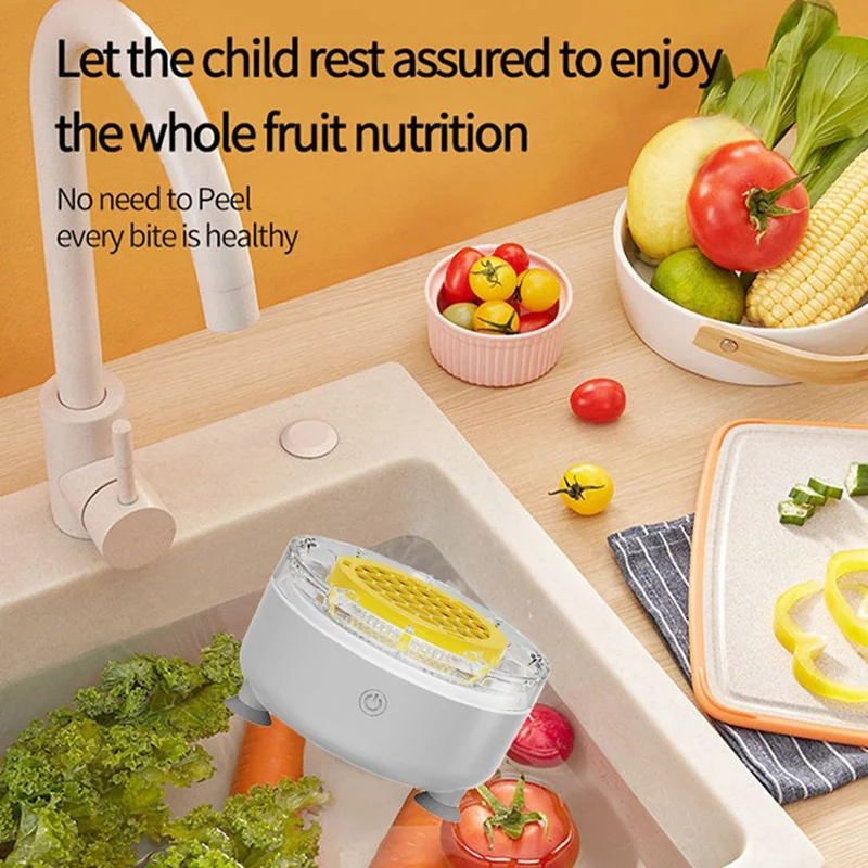 Portable Fruit Vegetable Washing Machine Household Fruits, Vegetables Wash the Ingredients Automatic Cleaner Machine-AD23