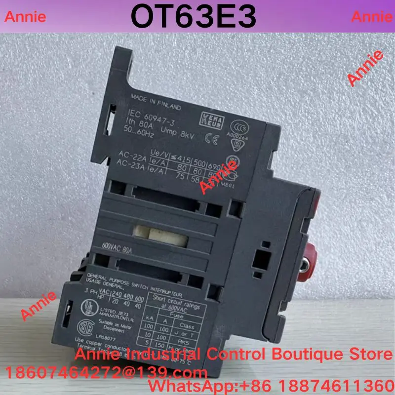 brand-new.   Guide rail installation isolation switch OT63E3 0T63E3