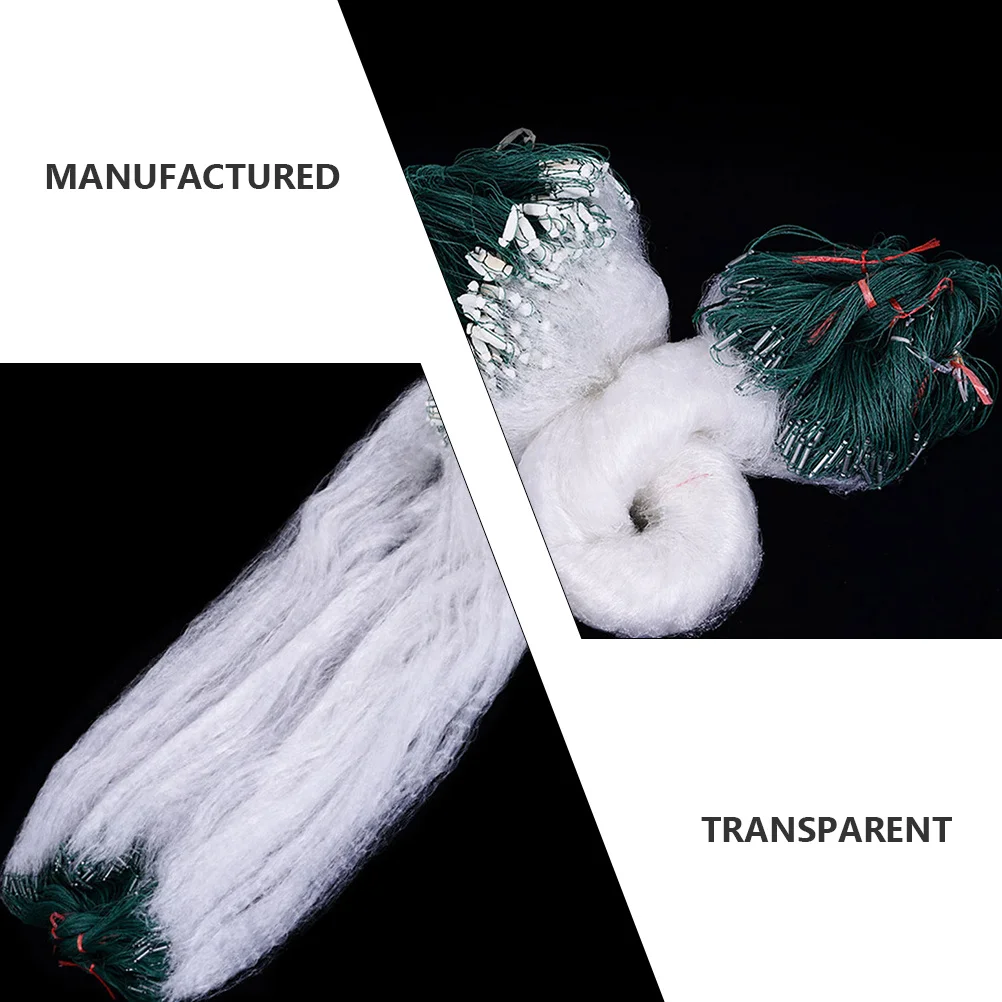 

Single Layer Net Monofilament Gill Net With Float Lightweight Fish Trap For Outdoor Fishing Tool Portable Fishing