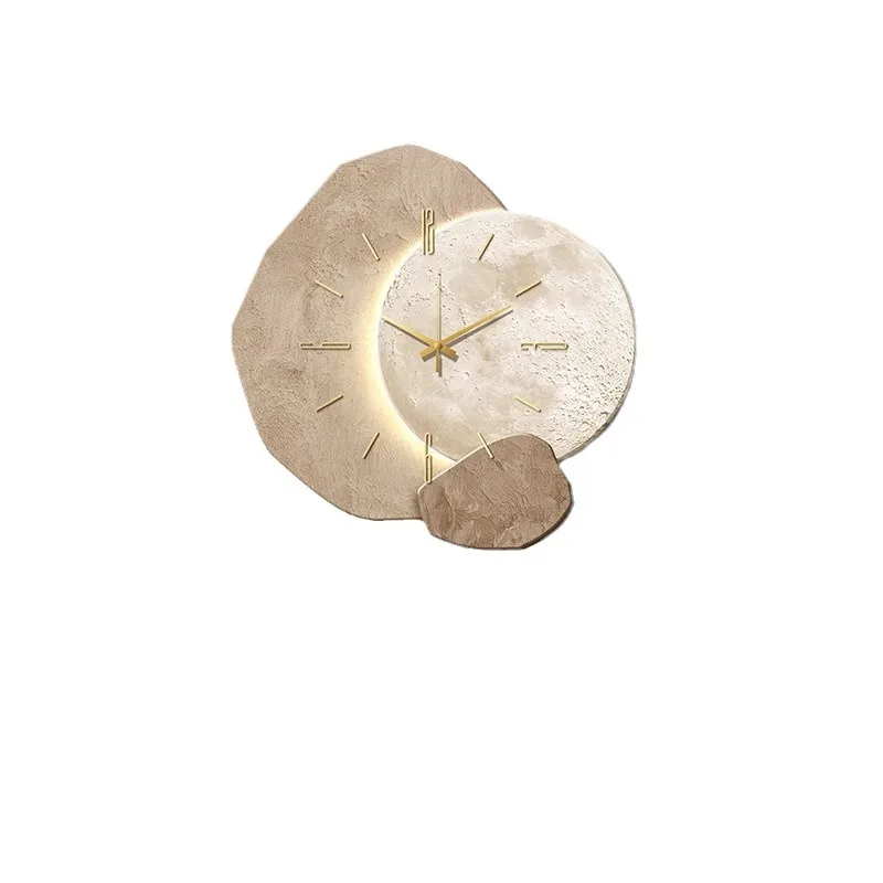 Lucky Stone Design Eetkamer Wandklok Woonkamer Modern Minimalistisch 2025, Nieuwe hoogwaardige stille huisdecoratie - afbeelding 2