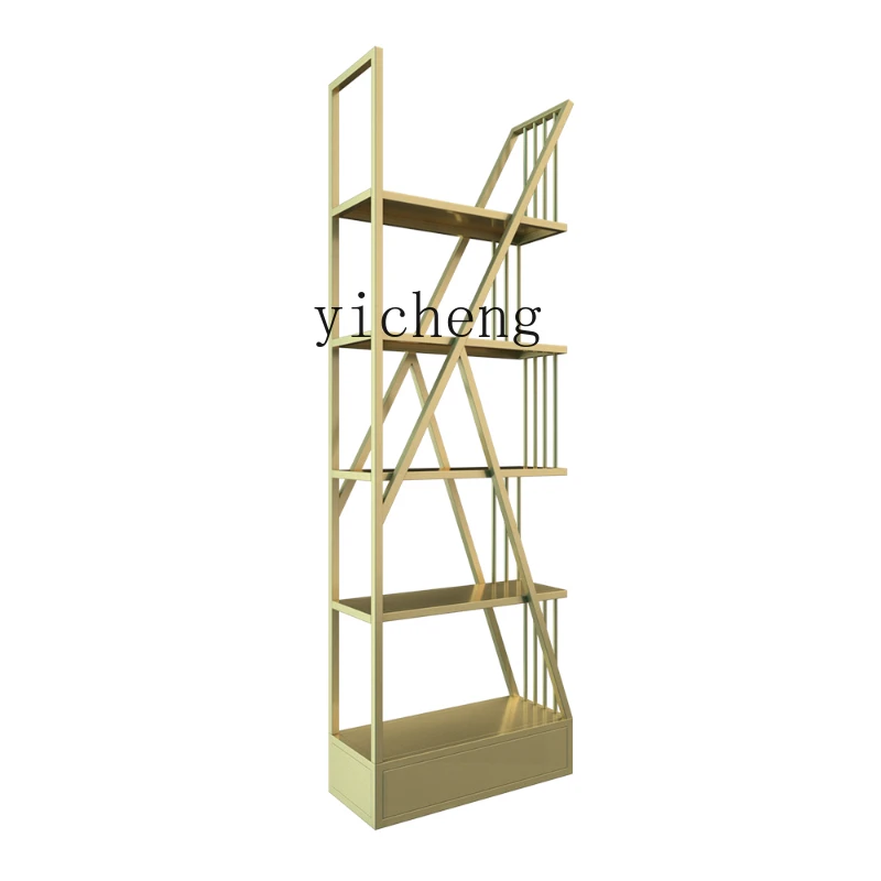 

ZK simple creative art wrought iron rack partition living room display rack storage display rack