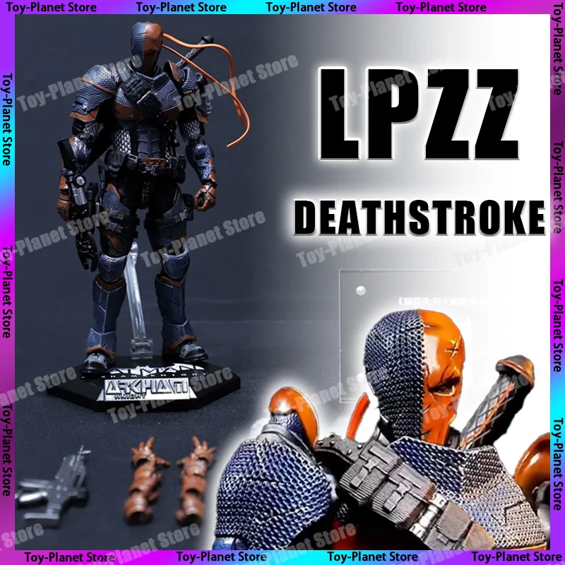 

Original LPZZ Toys Deathstroke Arkham Knight Finished Module 1/12 Dc002 Deathstroke Custom Action Anime Figure Gifts Toy