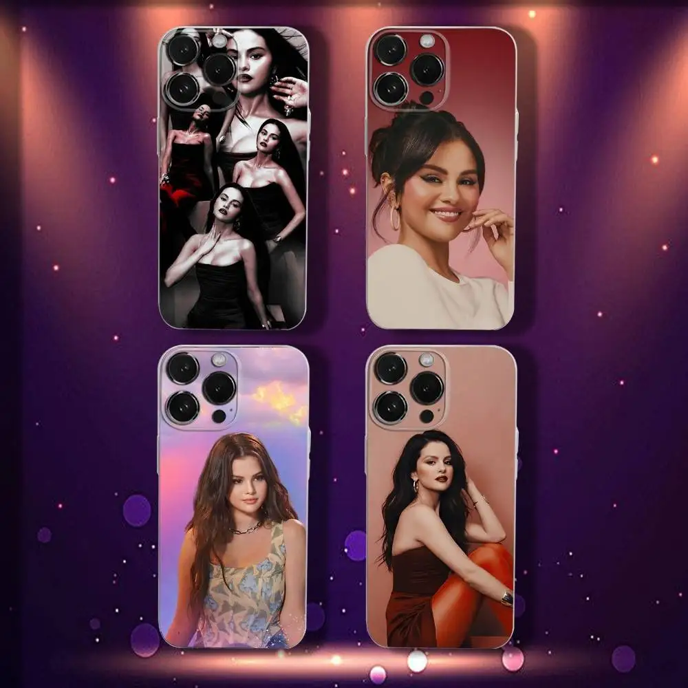 

S-Selena Singer G-Gomez Phone Case For iPhone 17,16,15,14,13,12,11 Pro,Max,Plus,X,XS,XR,SE4,E Mini Transparent Soft Cover
