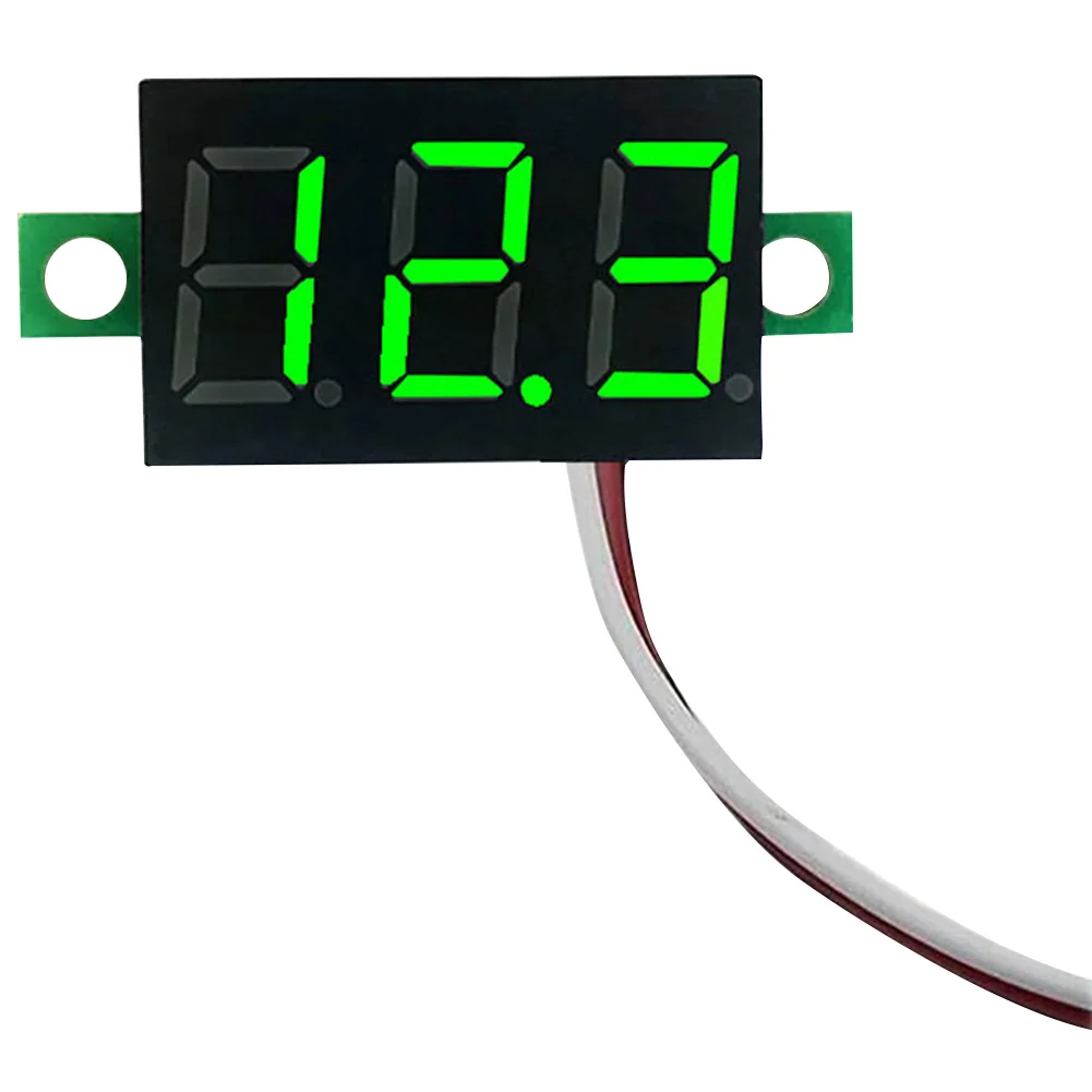 Display a LED con Display a tensione cc a 2 fili misuratore di tensione cc da 0.28 pollici DC 2.5V-40V Tester di tensione digitale misurazione