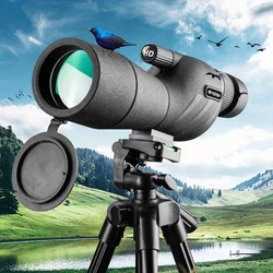 Transparent monocular telescope, variable frequency monocular telescope, suitable for outdoor camping hunting bird watching