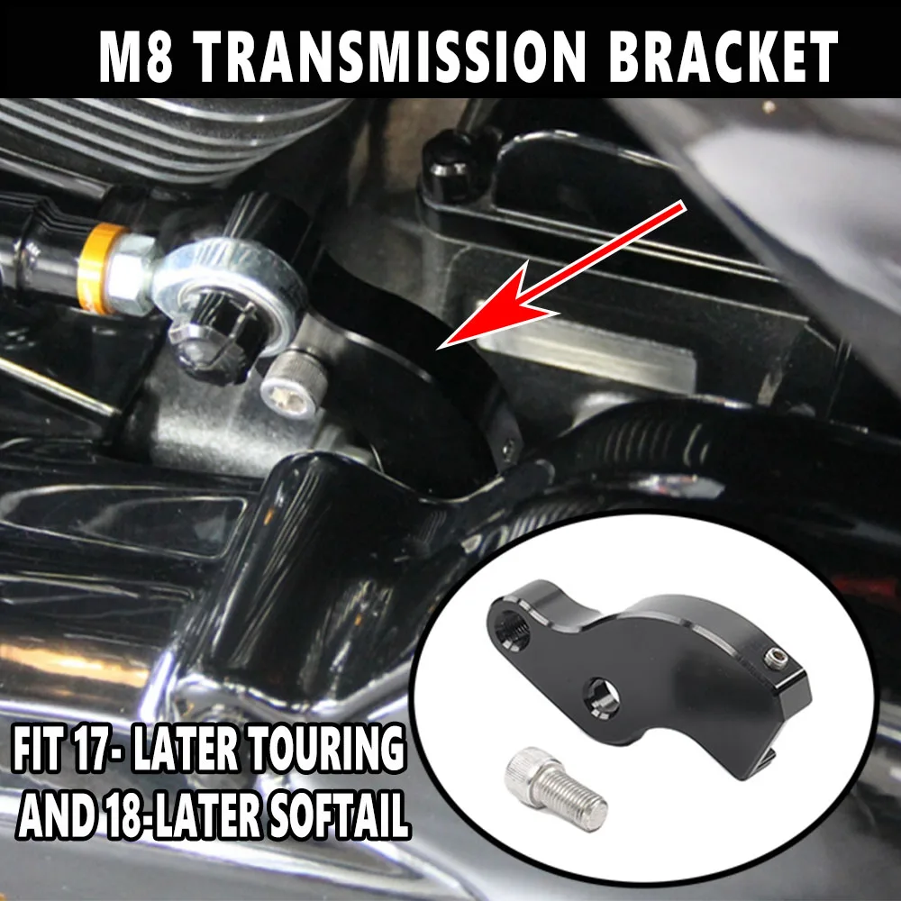 Motorcycle Brand NEW Accessory EZ-SHIFT Neutral Assist Bracket Black For M8 Transmissions For HD 17-Up Touring and 18-Up Softail