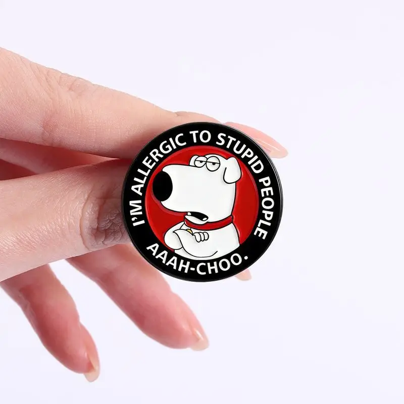 Funny Family Cartoon Enamel Pin, 2‑style Alloy Brooch Badge, Decorative Pin Ornament For Hat Backpack Jacket, Collectible Fashio