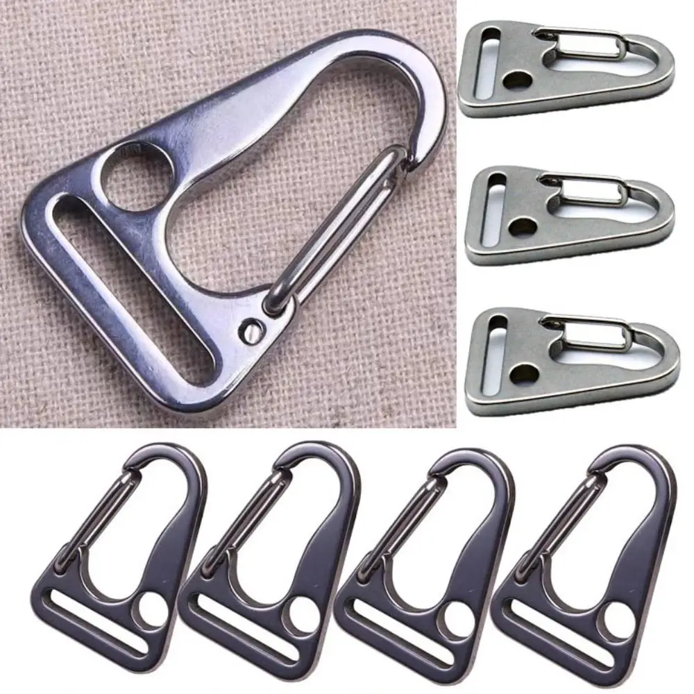 New Stainless Steel Eagle Mouth Replacement Black/Silver 20/25/35mm Hook Clips Strap Buckle Outdoor Tool