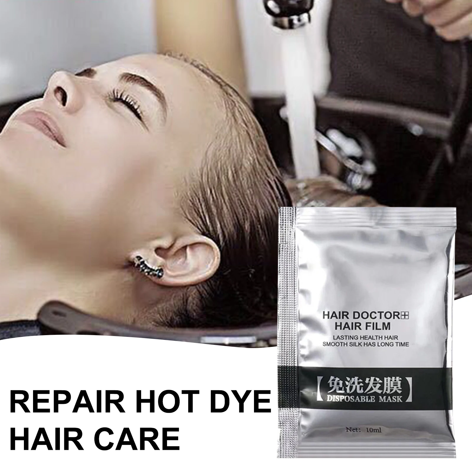 

Keratin Collagen Silk Natural Moisturizing Repair Hair Scalp Care Vitamins Treatment Perfect Mix Serum 10ml Smooth Powder