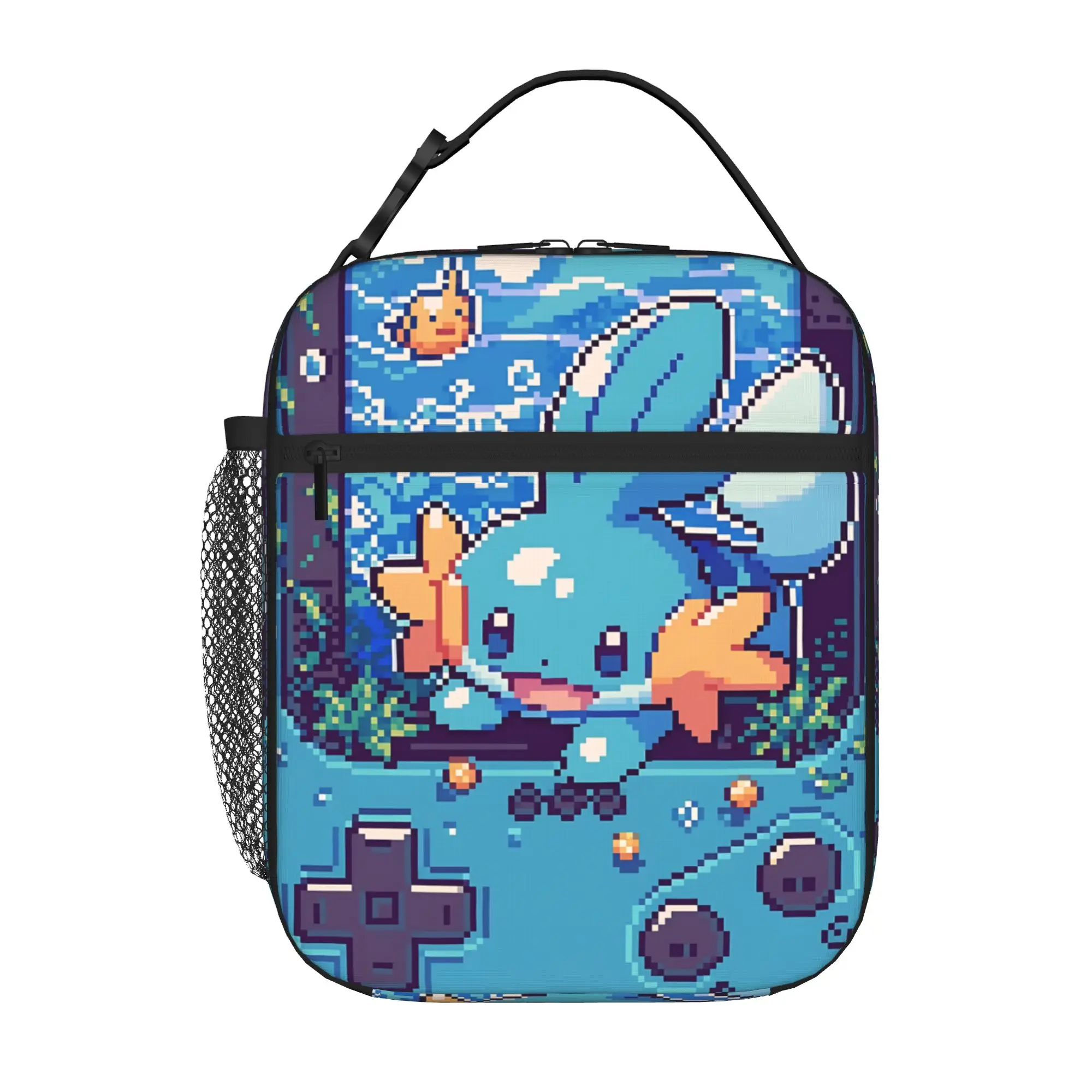 Cartoon Pokemon Theme Insulated Lunch Bag Insulation Bento Pack Rice Bag  bolsa Student Bento Lunch Handbag Insulation