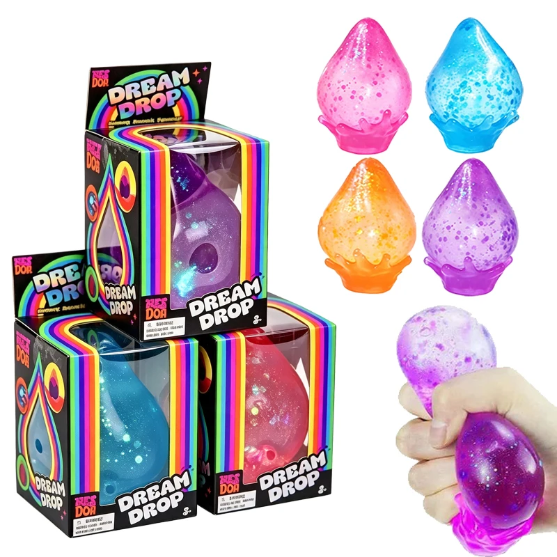 Schylling Needoh Dream Drop Raindrop Squishy Sensory Toy Maltose Slow Rebound Non-toxic Anxiety Relief Autism Portable Toy Gift