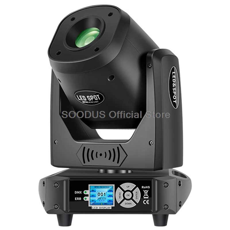 Light 100W DMX Beam Stage Lights Moving Head Light With Sound Activated LCD Display With Pattern For Wedding DJ Party Lighting