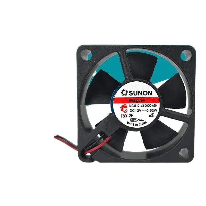 for Sunon MC35101V2-000C-A99 MC35101V2-0000-A99 0.52W 7500RPM 6.5CFM 35X35X10mm 35mm 12V Mute Fan Mini Micro Cooling Fan