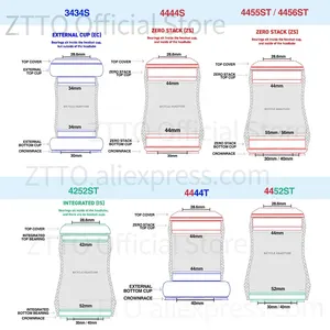 Ztto Bike Headset 42mm 44 mm 56 mm ZS44 IS42 IS52 ZS56 1-1/8 6 Hauptverkaufskegelohr - №2