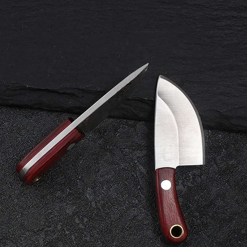 Mini Kitchen Multifunctional Knife Unboxing Portable Small Blade Stainless Steel Paper Cutting EDC Fixed Blade Keychain Knife