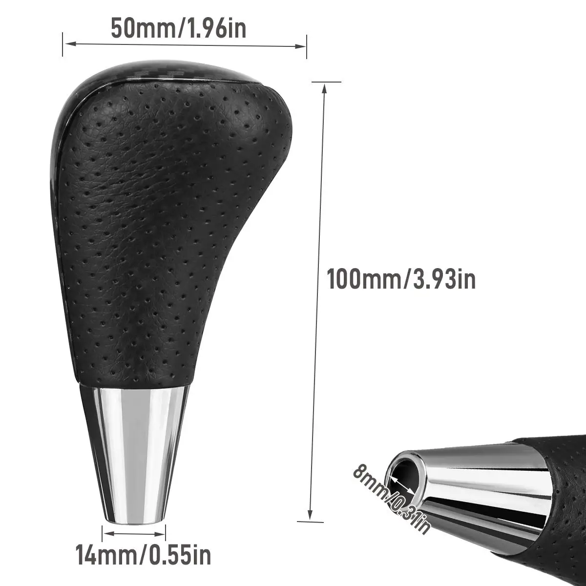 Carbon PU Leather Automatic Gear Shift Knob Shifter Handle Gear Stick For Lexus IS GS LS RX ES For Toyota Tacoma Camry Venza