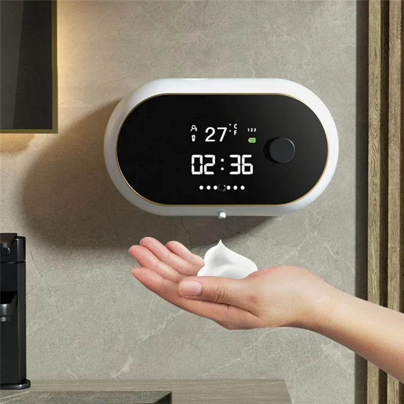 Touchless Wall-Mounted Automatic Soap Dispenser USB Liquid Foam Machine Infrared Sensor Electric Hands Free Hand 1