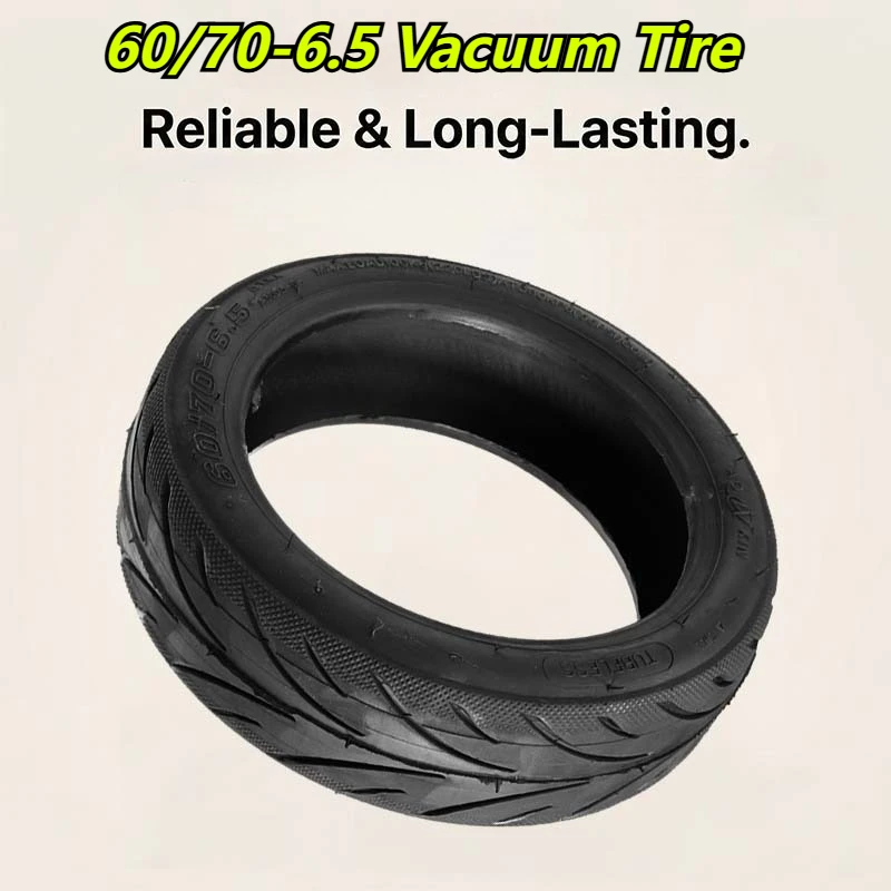 

60/70-6.5 Vacuum Tire for Xiaomi Max/Ninebot G30 Scooter, 10" Tubeless Tyre, Puncture Proof A3003 Replacement