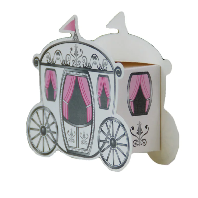 10/20/30PCS Pumpkin Carriage Cage Candy Box Packaging Baby Shower Wedding Gift For Guests Birthday Party Favors Decor Supplies