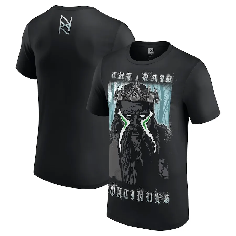 Men's Black Ivar The Raid Continues T-Shirt