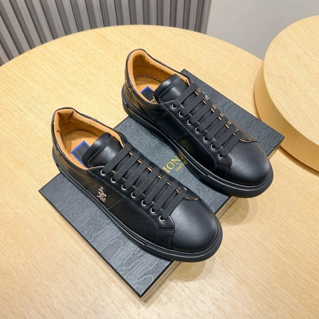 BLLIYOSS BILLIONAIRE 2026 SS New Shoes Men Calf leather stitching Sports comfort high quality Outdoors European big size:39-46