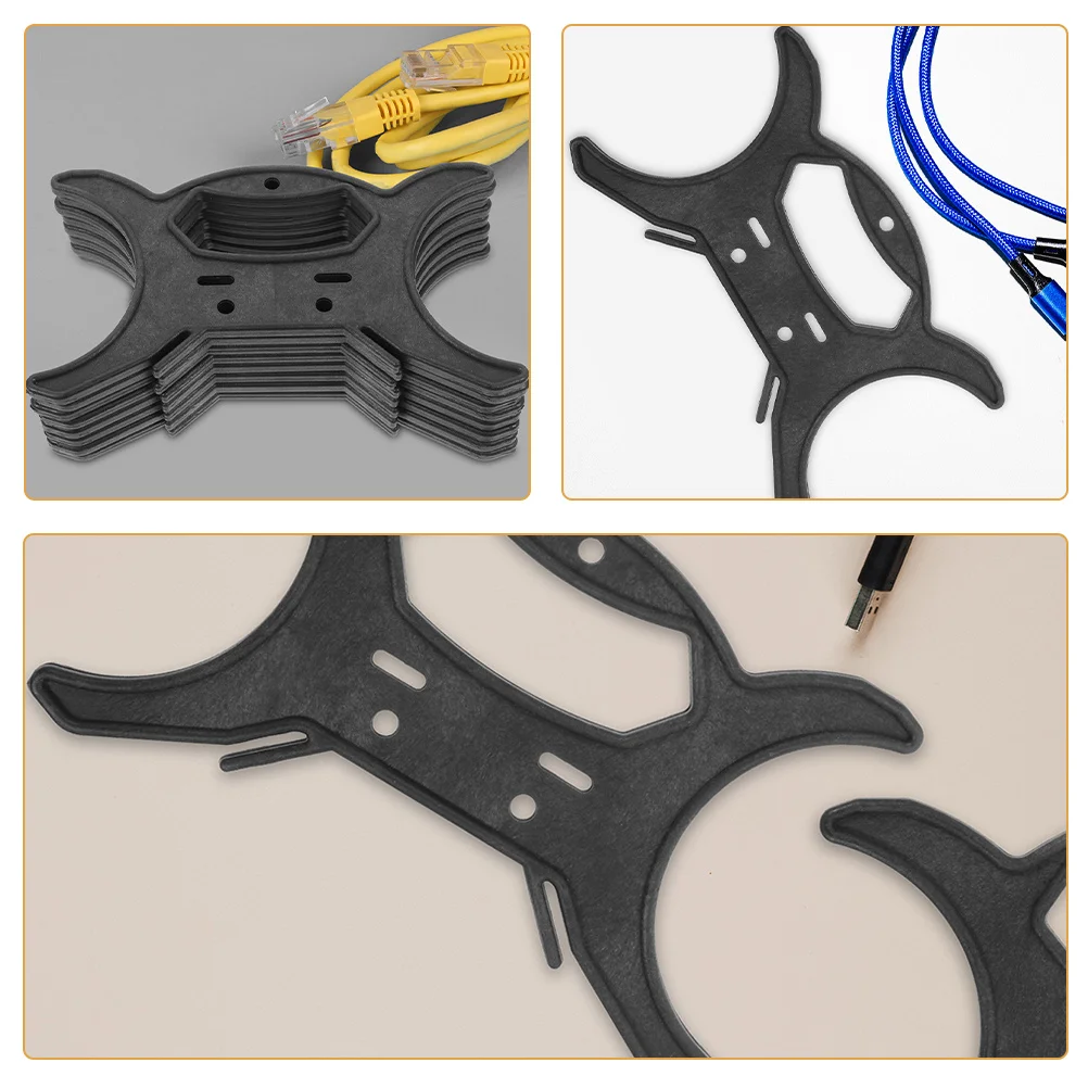 

10Pcs Light Wire Organizer Reusable Cable Storage Holder Tangle-Free Cord Management for Holiday Lights USB Charging Cables At